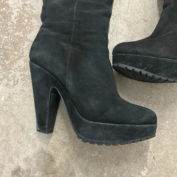 Mimosa suede platform over the knee boots - Picture 2 of 8